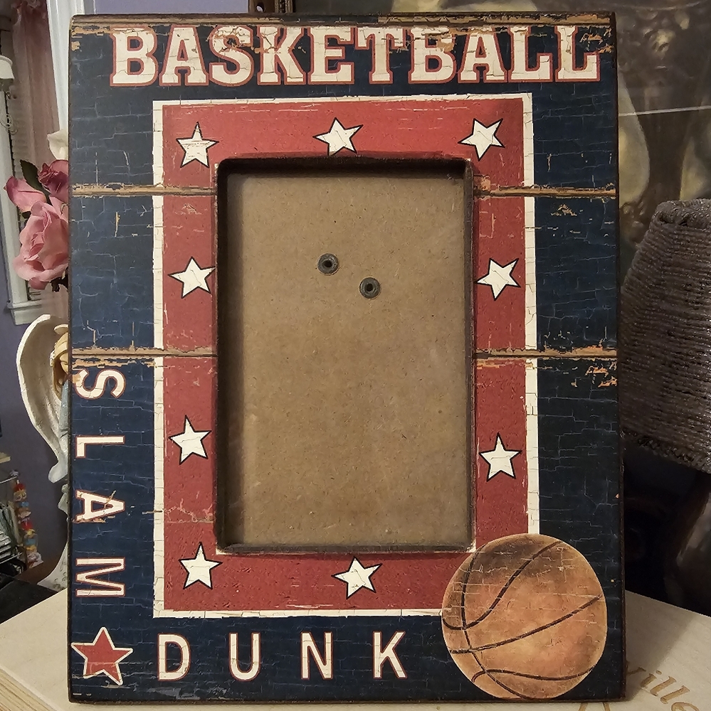 New Hobby Lobby Basketball Picture Frame Photo Slam Dunk
